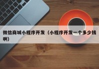 微信商城小程序開發(fā)（小程序開發(fā)一個(gè)多少錢?。? /></a>
		</div>
		<div   id=