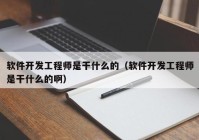 軟件開發(fā)工程師是干什么的（軟件開發(fā)工程師是干什么的?。? /></a>
		</div>
		<div   id=